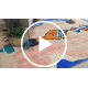 BERBER-Teppich BJ1018 Boujaad handgewebt aus Marokko, Abstrakt - rosa / blau